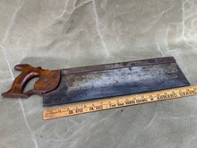 Load image into Gallery viewer, SPEAR &amp; JACKSON WW1 1917 19&quot; BACKSAW NICE PATINA - Boyshill Tools and Treen