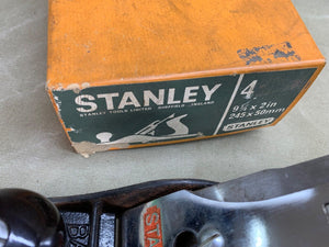 STANLEY NO 4 PLANE, BOXED, HARDLY USED - Boyshill Tools and Treen
