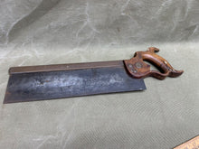 Load image into Gallery viewer, 14&quot; VINTAGE BRASS BACK HAND SAW BY DISSTON - Boyshill Tools and Treen
