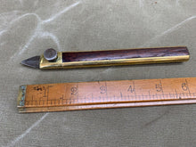 Load image into Gallery viewer, ROSEWOOD AND BRASS  MOUNT CUTTER. UNMARKED BUT AS SOLD BY NORRIS AND HOTZAPFFEL - Boyshill Tools and Treen
