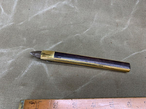 ROSEWOOD AND BRASS  MOUNT CUTTER. UNMARKED BUT AS SOLD BY NORRIS AND HOTZAPFFEL - Boyshill Tools and Treen
