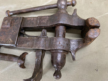 Load image into Gallery viewer, ANTIQUE HAND FORGED ENGINEERS BENCH VICE - Boyshill Tools and Treen