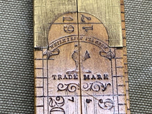 Load image into Gallery viewer, RARE EARLY BOXWOOD FOLDING RULE BY T ASTON - Boyshill Tools and Treen