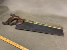 Load image into Gallery viewer, 14&quot; VINTAGE BACK SAW BY MANING BROTHERS - Boyshill Tools and Treen