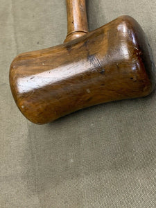 LEAD FILLED LIGNUM MALLET. I DON'T KNOW WHAT IT WAS MADE FOR. - Boyshill Tools and Treen