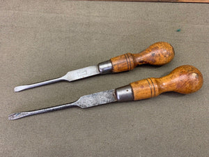 NICE PAIR OF MARPLES SKIDPROOF SCREWDRIVERS 10" AND 11" - Boyshill Tools and Treen