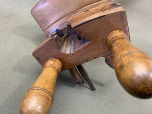 COOPERS FRUITWOOD COMPASSED SCREWSTEM PLOUGH PLANE DATED 1836 - Boyshill Tools and Treen