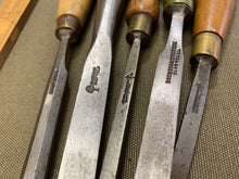 Load image into Gallery viewer, 5 GOOD CHISELS VARIOUS MAKERS - Boyshill Tools and Treen