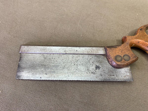 8" OLD BACK SAW BY COCKERILL - Boyshill Tools and Treen