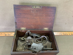STANLEY NO 444 DOVETAIL PLANE WITH CUTTERS SEE PHOTOS. NICE BOX. - Boyshill Tools and Treen