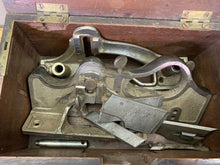 Load image into Gallery viewer, STANLEY NO 444 DOVETAIL PLANE WITH CUTTERS SEE PHOTOS. NICE BOX. - Boyshill Tools and Treen