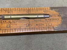 Load image into Gallery viewer, VERY NICE EARLY RABONE ANTIQUE J RABONE NO 1190 RULE, LEVEL &amp; PROTRACTOR - Boyshill Tools and Treen