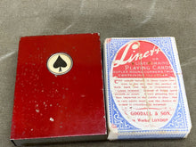 Load image into Gallery viewer, DUTY UNPAID SEALED PACK OF PLAYING CARDS IN NICE CROME AND RED CASE - Boyshill Tools and Treen