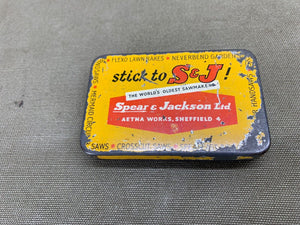 VINTAGE SPEAR AND JACKSON ADVERTISING TIN - Boyshill Tools and Treen
