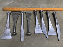 Load image into Gallery viewer, SET OF 8 SHIPBUILDERS CALKING IRONS BY WARD - Boyshill Tools and Treen