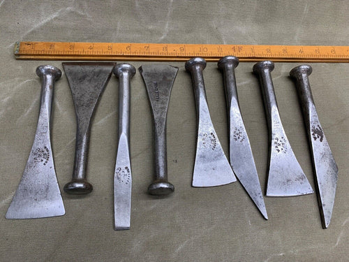 SET OF 8 SHIPBUILDERS CALKING IRONS BY WARD - Boyshill Tools and Treen