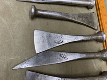 Load image into Gallery viewer, SET OF 8 SHIPBUILDERS CALKING IRONS BY WARD - Boyshill Tools and Treen