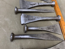 Load image into Gallery viewer, SET OF 8 SHIPBUILDERS CALKING IRONS BY WARD - Boyshill Tools and Treen