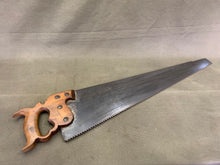Load image into Gallery viewer, DISSTON CHIP CARVED APPLE HANDLE 28&quot; SAW - Boyshill Tools and Treen